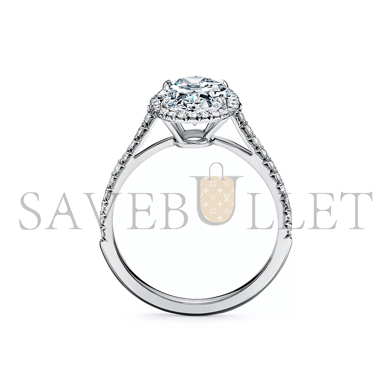 TIFFANY SOLESTE OVAL HALO ENGAGEMENT RING 44819296